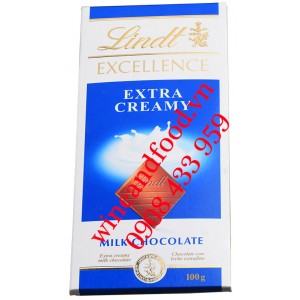 Socola sữa Extra Creamy Excellence Lindt thanh 100g