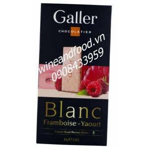 Socola trắng yaourt phúc bồn tử Galler 80g