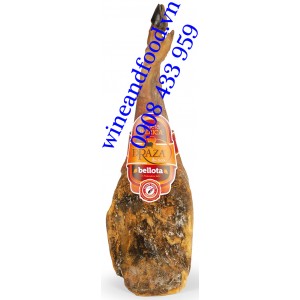 Đùi heo muối Jamon Iberico Bellota Deraza đùi trước có xương 36 tháng