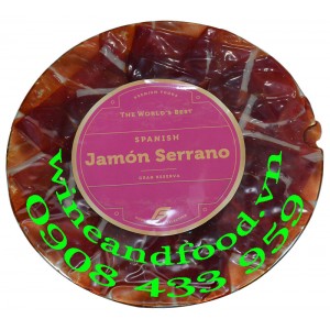 Thịt đùi heo Jamón Serrano Gran Reserva cắt lát 100g