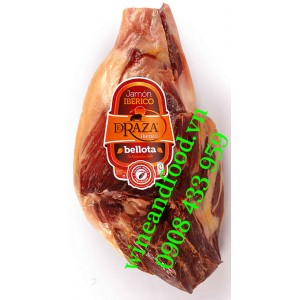 Đùi sau heo muối Jamón Iberico Deraza Bellota không xương