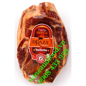 Đùi trước heo muối Jamón Iberico Deraza Bellota không xương