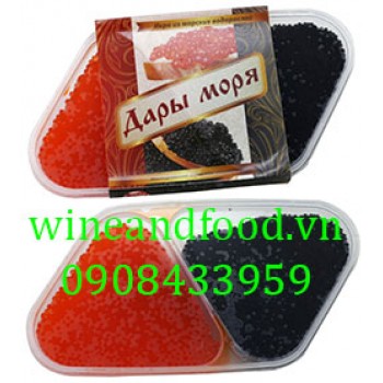 Trứng cá Caviar đỏ đen Krasnodar 200g