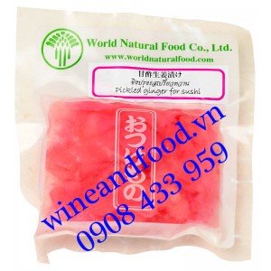 Gừng non Shusi cắt lát World Natural Food 110g