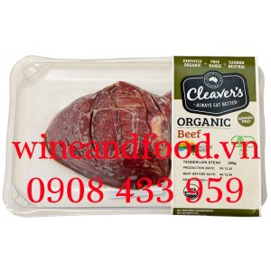 Thịt thăn nội bò Úc Organic Cleaver's vỉ 200g