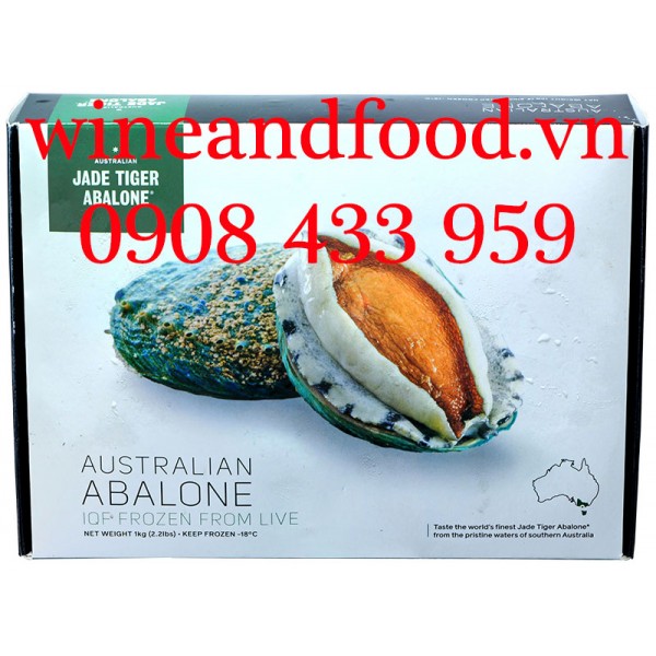Bào Ngư viền xanh Úc Jade Tiger Abalone đông lạnh 12 con 1kg