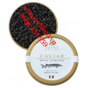 Trứng cá tầm Caviar White Sturgeon Reserve Loste 100g