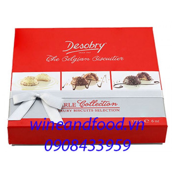 Bánh quy socola hỗn hợp Desobry hộp quà 170g