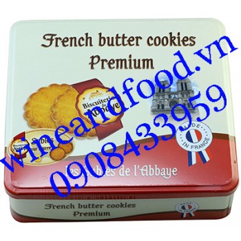 Bánh quy mặn French Butter Cookies Premium de l'Abbaye 600g