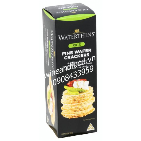 Bánh quy crackers gạo Waterthins 100g