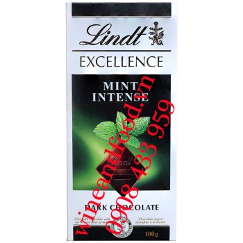 Socola đen Bạc Hà Mint Intense Excellence Lindt 100g