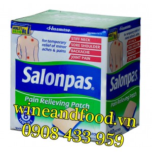 Miếng dán giảm đau Salonpas hộp 140 miếng