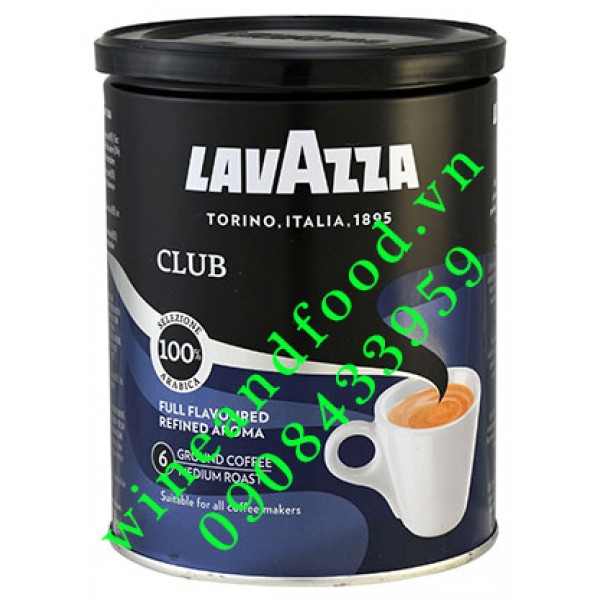 Cà phê bột Lavazza Club lon 250g