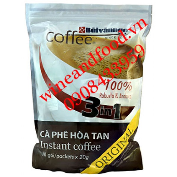Cà phê Bùi Văn Ngọ hòa tan 3in1 Original 1kg