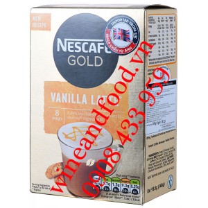 Cà phê hoà tan Vanilla Latte Nestle Gold 148g