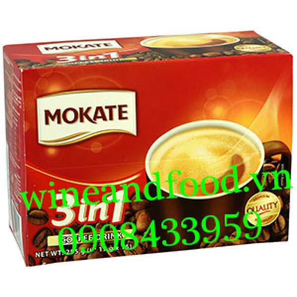Cà phê Mokate 3in1 Coffee Drink hộp 255g