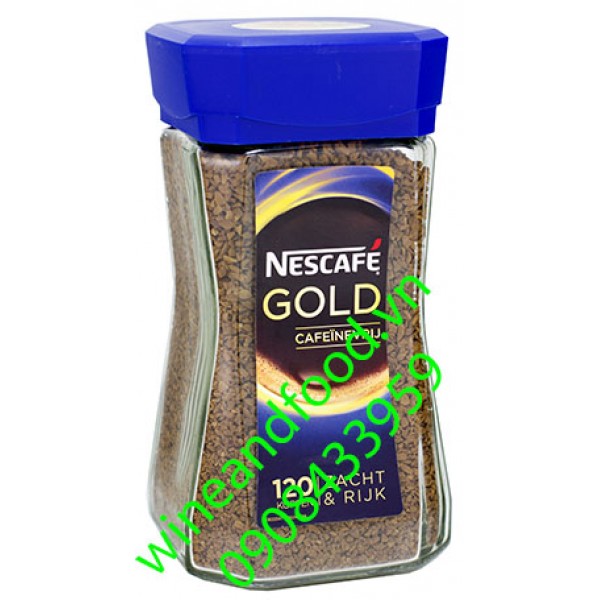 Cà phê Nescafe Gold nắp xanh 200g