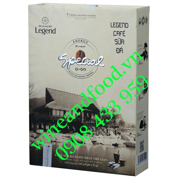 Cà phê sữa đá Legend Trung Nguyên Special hộp 225g