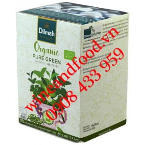 Trà Pure Green Organic Dilmah túi lọc 40g