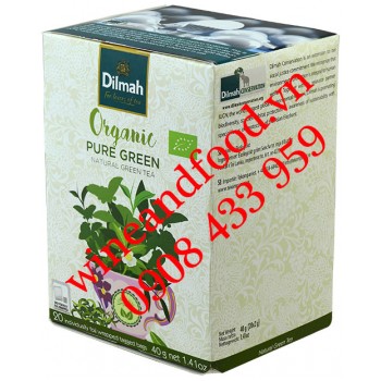 Trà Pure Green Organic Dilmah túi lọc 40g