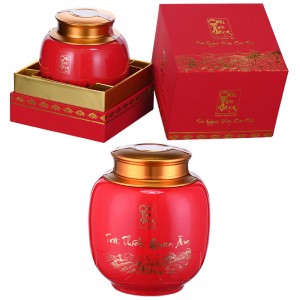 Trà Thiết Quan Âm Cầu Tre Vàng cao cấp hũ sứ 80g