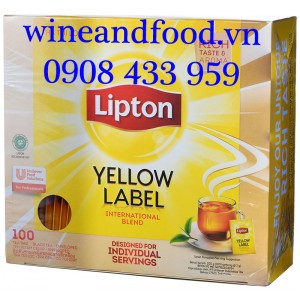 Trà Lipton nhãn vàng Yellow Label hộp 100 gói