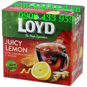 Trà Loyd Juicy Lemon Gừng mật ong 40g