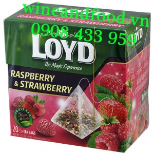 Trà Loyd Raspberry Strawberry Dâu Phúc Bồn Tử 40g