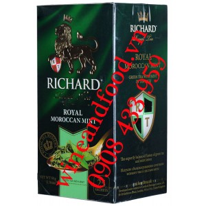 Trà Richard bạc hà Royal Moroccan Mint túi lọc 25 gói 50g