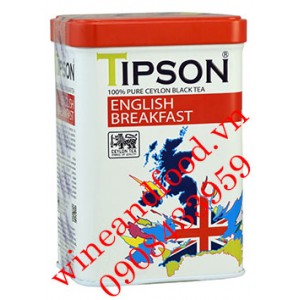 Trà Tipson English Breakfast hộp thiếc 85g