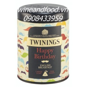 Trà Twinings Happy Birthday English Breakfast hộp đen