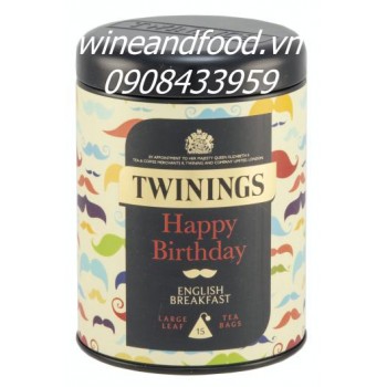 Trà Twinings Happy Birthday English Breakfast hộp đen