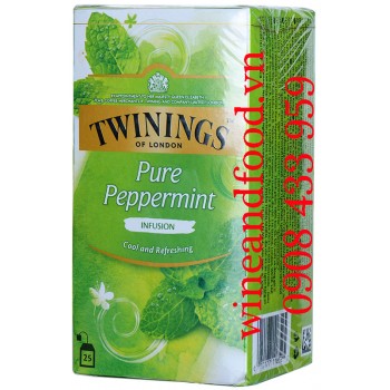 Trà Twinings pure peppermint túi lọc hộp 50g