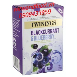 Trà Twinings túi lọc blackcurrant blueberry 40g