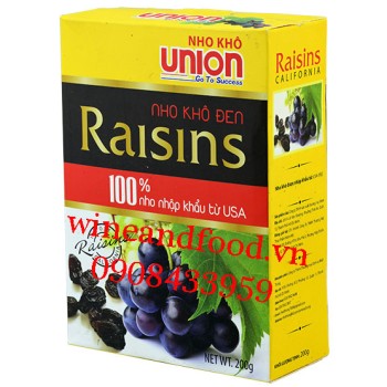 Nho khô đen Union 200g