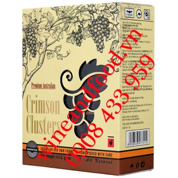 Nho khô nguyên cành Crimson hộp 450g