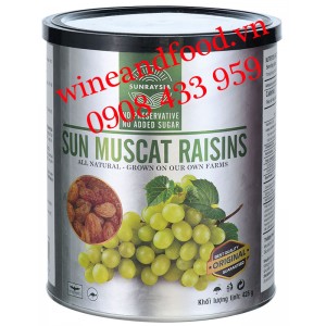 Nho khô Sun Muscat Sunraysia lon 425g