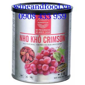 Nho khô Úc Crimson Sunraysia lon 425g