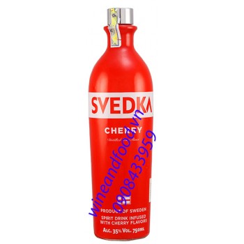 Rượu Vodka Svedka cherry 750ml