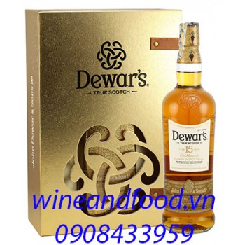 Rượu Whisky Dewar's 15 năm hộp quà