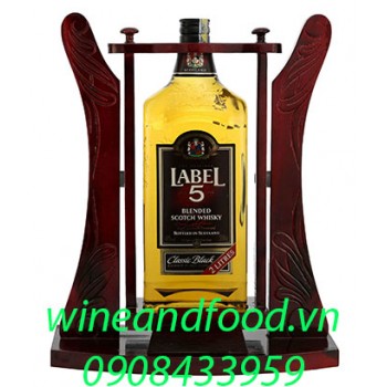 Rượu Whisky Label 5 2l