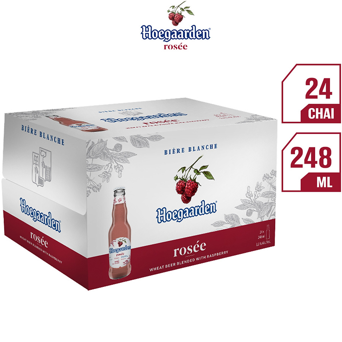 Bia Hoegaarden Rosée Phúc Bồn Tử 248cl