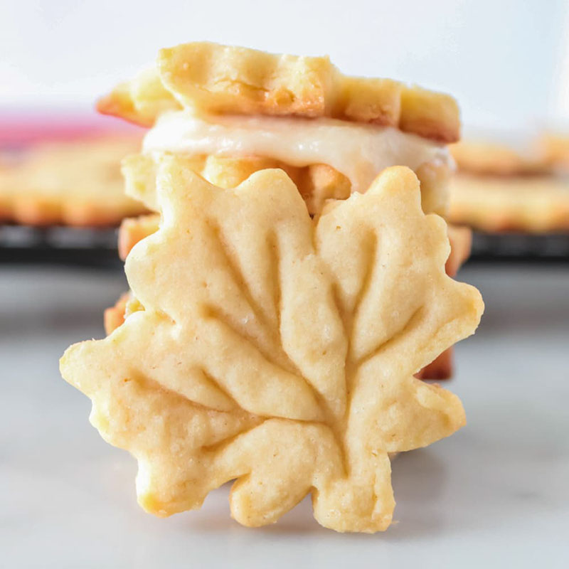 Bánh quy kem cây lá Phong