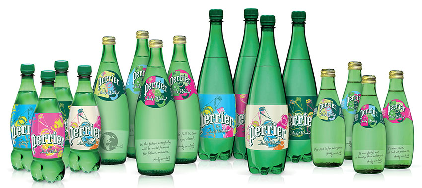 Các sản phẩm nước suối khoáng Perrier