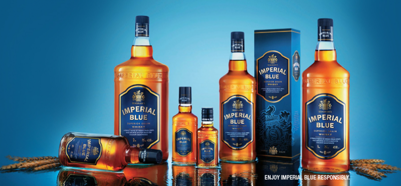 Gia đình rượu Wisky Imperial Blue