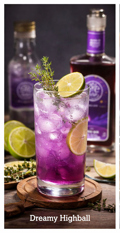Cocktail Mộng Mer Fizz với ruou Mộng Mer Mầm