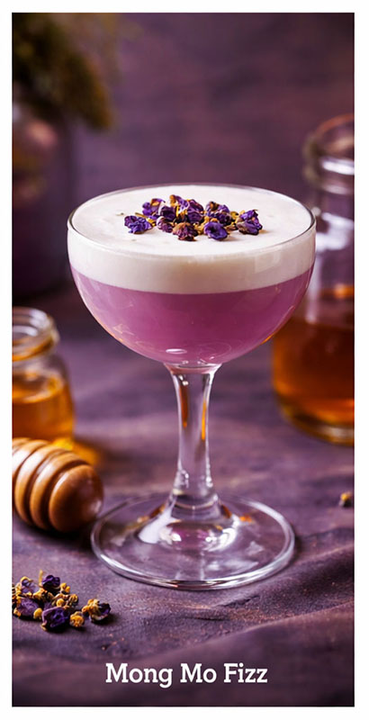 Cocktail Mộng Mer Fizz với rượu Mộng Mer Mầm