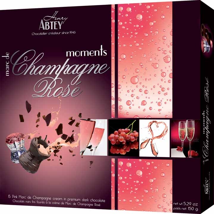 Socola rượu Abtey Moments Rose Champagne