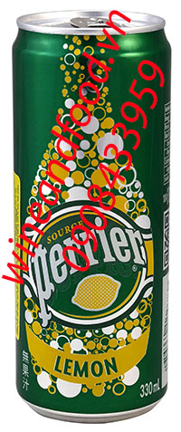 Nước khoáng Perrier chanh vàng lon 330ml