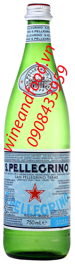 Sản phẩm nước suối khoáng San Pellegrino (S.Pellegrino) 750ml